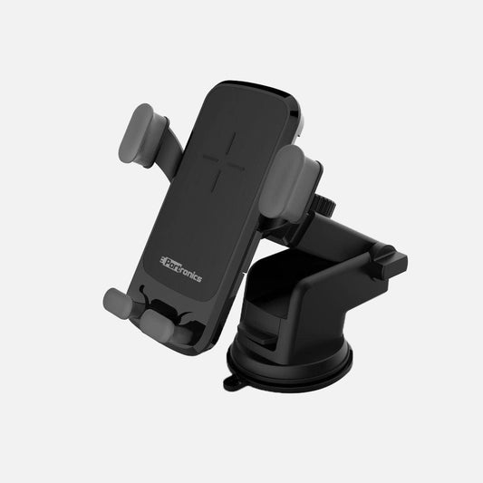 Portronics Charge Clamp car Mobile Holder with wireless car charger| best wireless car charger online at best price